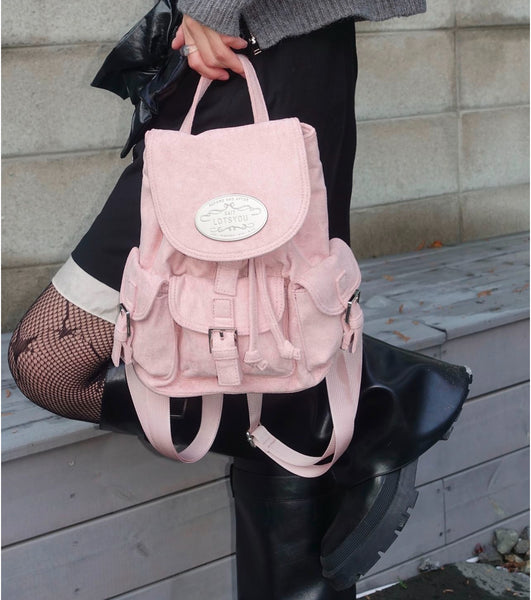 [LOTSYOU] Nostalgia Chubby Backpack Pink