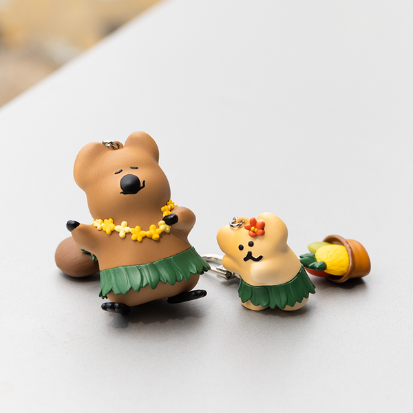 [Dinotaeng] Tanning QUOK & BOBO Keychain