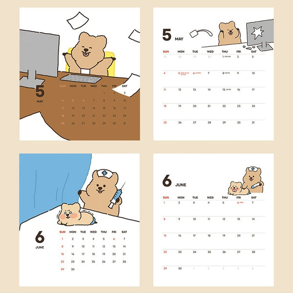 [YOUNG FOREST] 2025 Desk Calendar