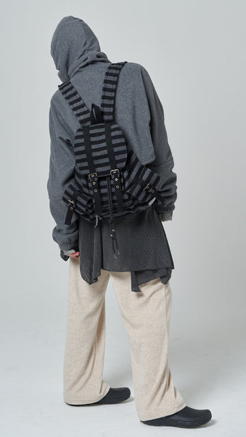 TENSE DANCE] Wool Stripe Backpack (Black) (PRE-ORDER) – Ohue