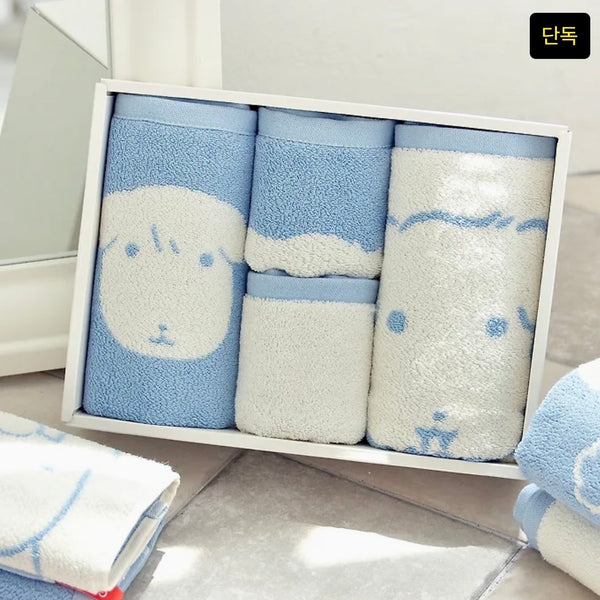 [GANADI] 가나디 Towel 4P Set | 柔軟純棉毛巾禮盒 (4入組)