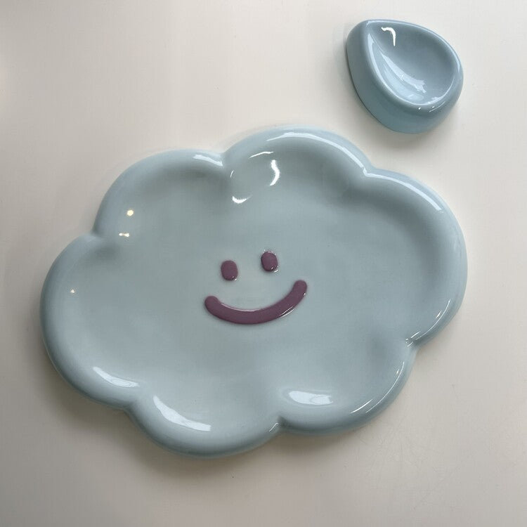 [skyfolio] Blue Cloud Ceramic Tray Set