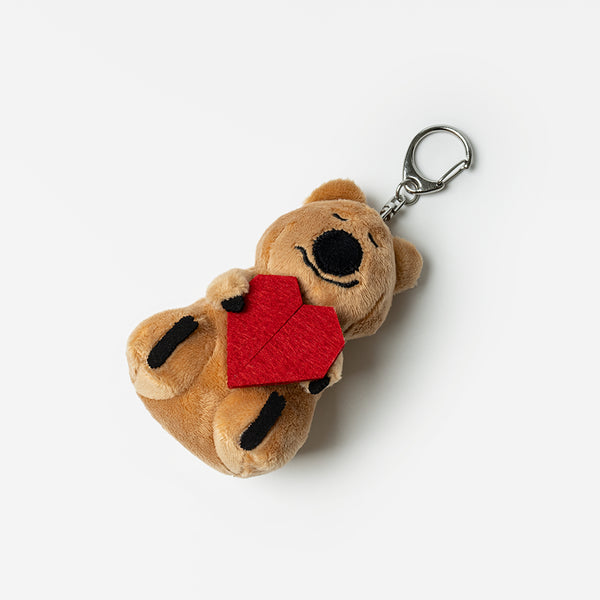 [Dinotaeng] Ukulele & Heart Quokka Keyring