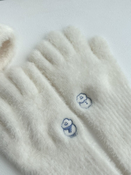 [skyfolio] Fluffy Knit Gloves