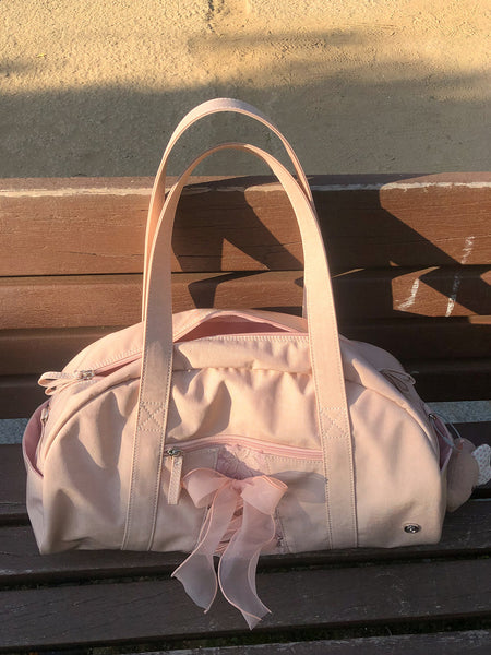 [ovuni] DAILY RIBBON GYM BAG (NUDE PINK)