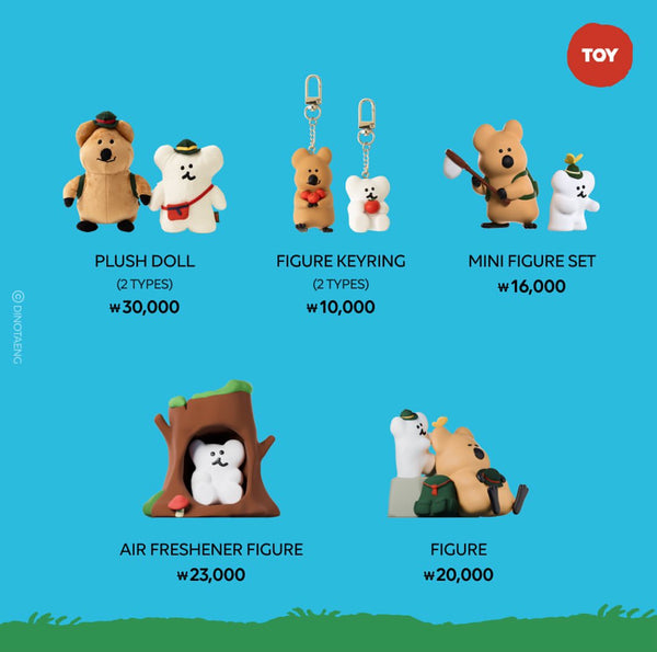 [Dinotaeng] Quokka & BOBO in the WOODS Pop Up - TOY