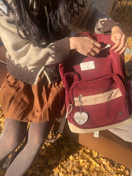 [ovuni] BON VOYAGE BACKPACK - BURGUNDY