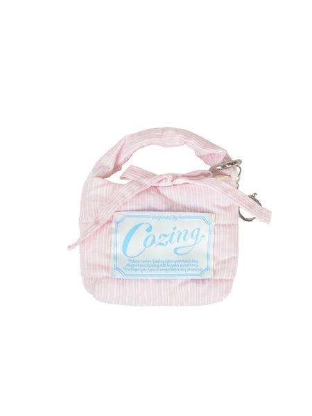 [COZING] Mini Pillow Keyring (Light Pink)