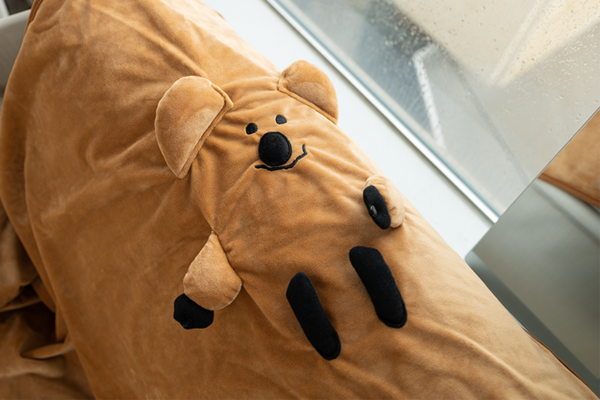 [Dinotaeng] Quokka in School Blanket Cushion