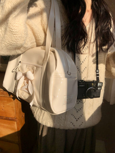 [ovuni] DAILY RIBBON GYM BAG CREAM