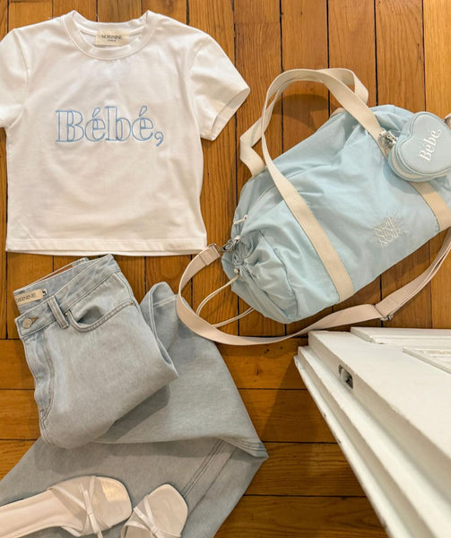 [NOIRNINE] Bébé Nylon Bag (SKY BLUE)