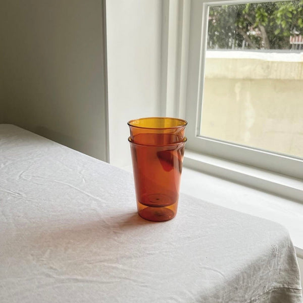 [Bracket Table] Brown Long Kinto Glass 430ml