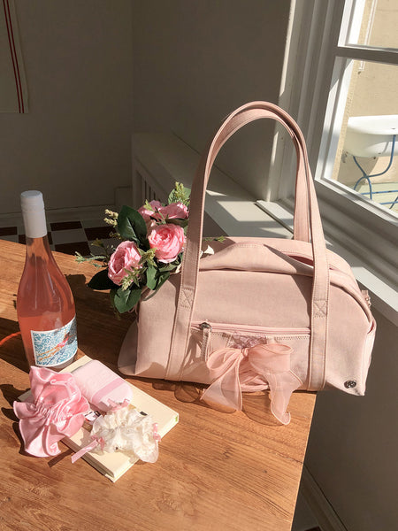 [ovuni] DAILY RIBBON GYM BAG (NUDE PINK)