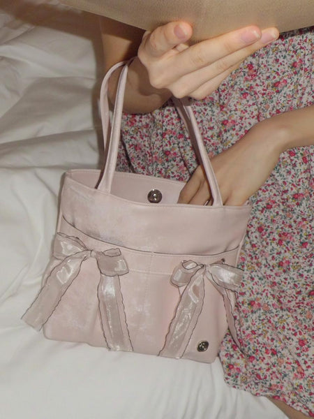 [ovuni] MINI EASY RIBBON BAG PALE PINK