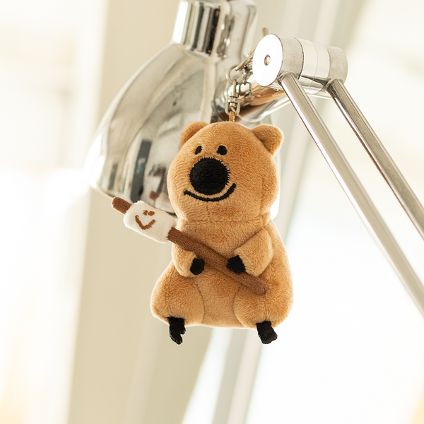 [Dinotaeng] S'more Quokka Plush Doll Keyring