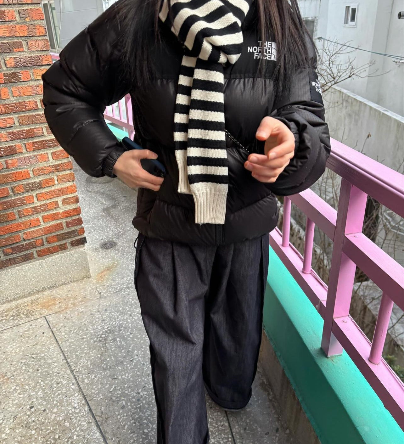 ENZOBLUES] Long Sleeve Muffler (Black) – Ohue