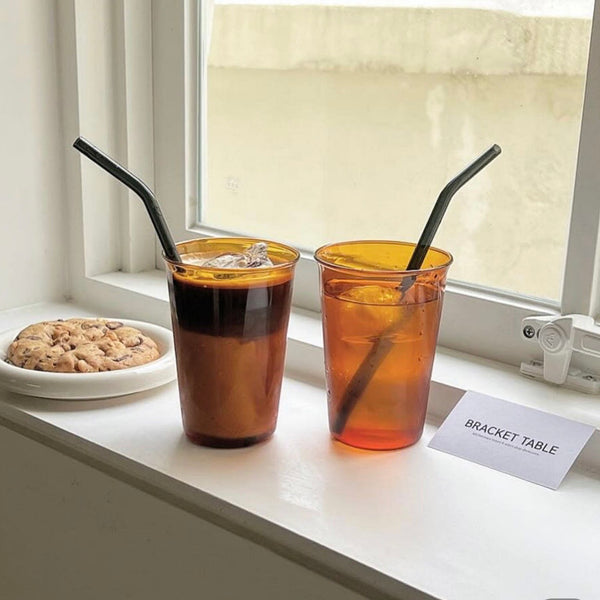 [Bracket Table] Brown Long Kinto Glass 430ml