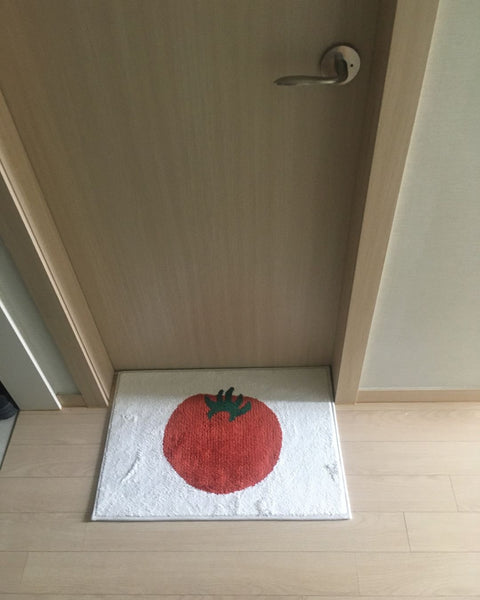 [maatila] Jacquard Mat Morning Tomato