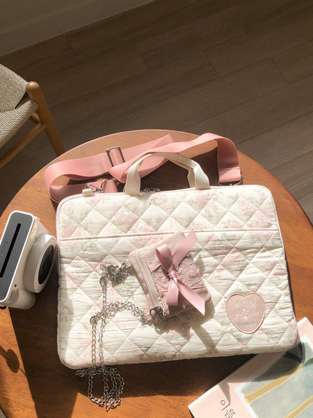 [ovuni] MINI RIBBON BOW CARD BAG (NUDE PINK)