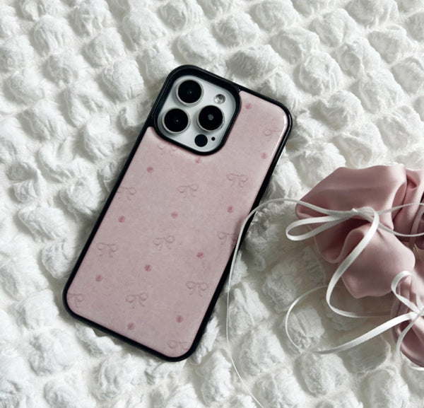 [moodmoons] Ribbon Flower Epoxy Phone Case