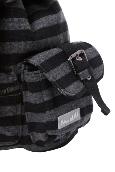 [TENSE DANCE] Wool Stripe Backpack (Black)