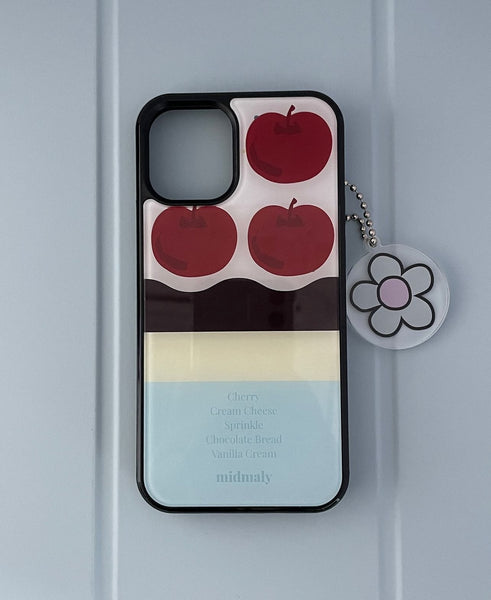 [midmaly] Cherry Cake Epoxy Phone Case