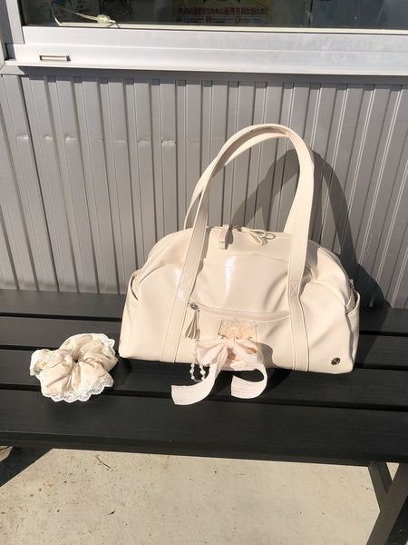 [ovuni] DAILY RIBBON GYM BAG CREAM