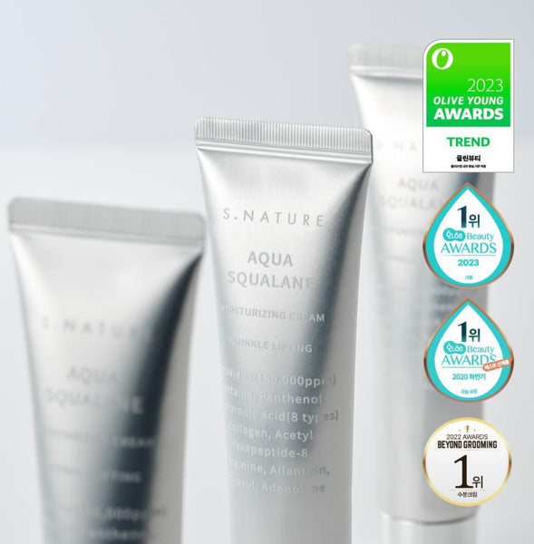 [S.NATURE] Aqua Squalane Moisturizing Cream 60ml + 60ml