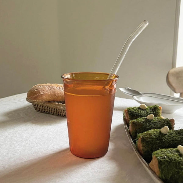 [Bracket Table] Brown Long Kinto Glass 430ml