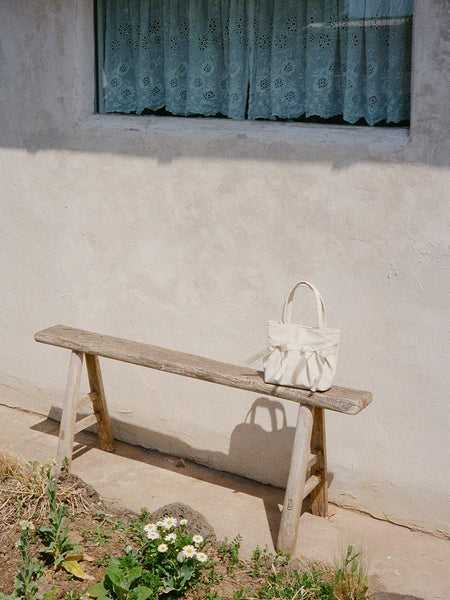 [ovuni] MINI EASY RIBBON BAG SAND BEIGE