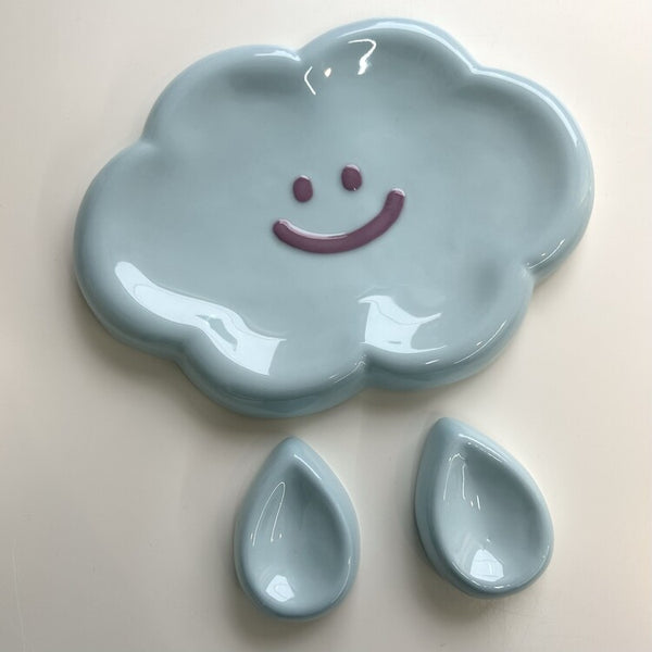 [skyfolio] Blue Cloud Ceramic Tray Set