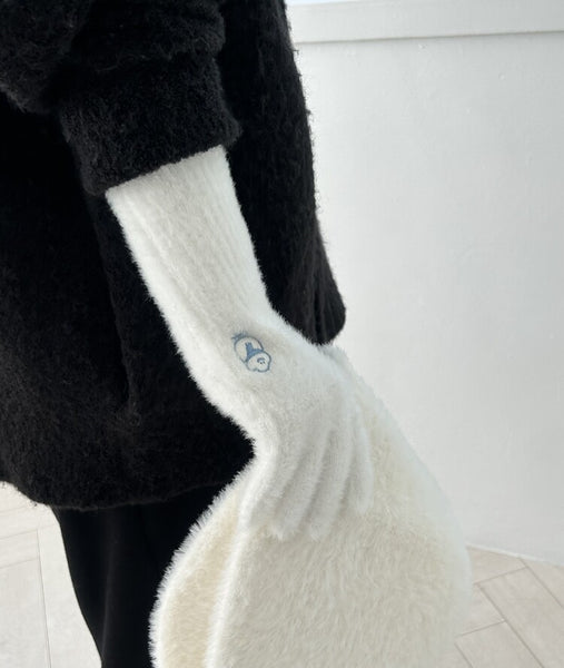 [skyfolio] Fluffy Knit Gloves