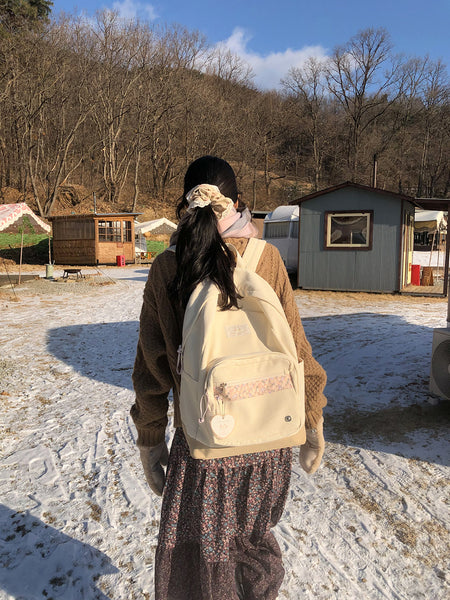 [ovuni] BON VOYAGE BACKPACK - CORDUROY IVORY