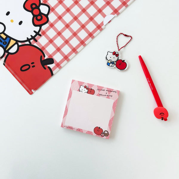 ♡ second morning × sanrio characters ♡ Argyle Memo Pad