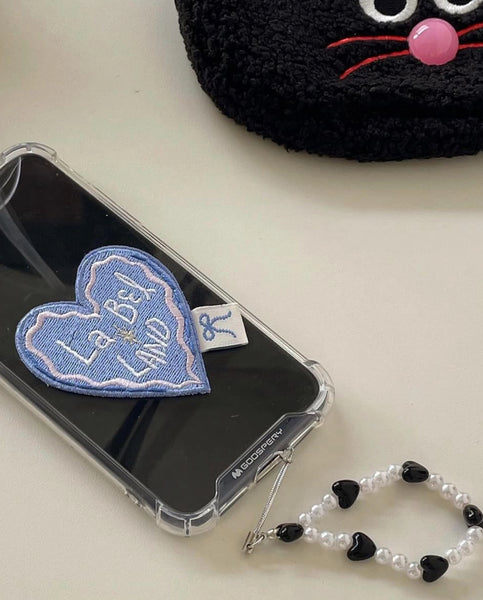 [La*Bel LAND] [ORDER MADE] Heart Label Case (Blue)