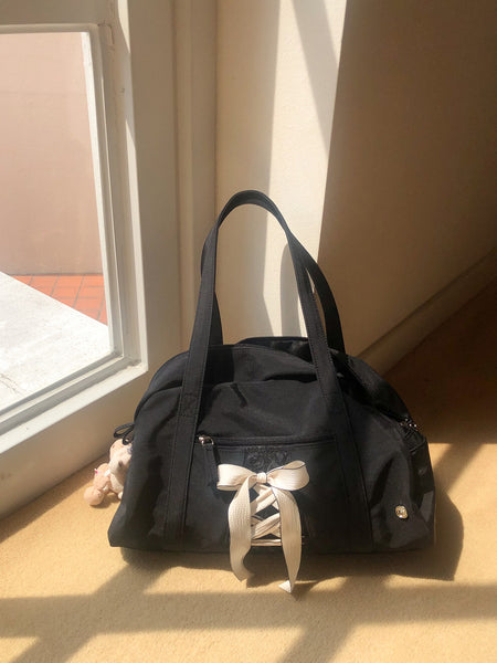 [ovuni] DAILY RIBBON GYM BAG (BLACK)