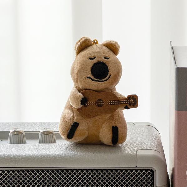 [Dinotaeng] Ukulele & Heart Quokka Keyring