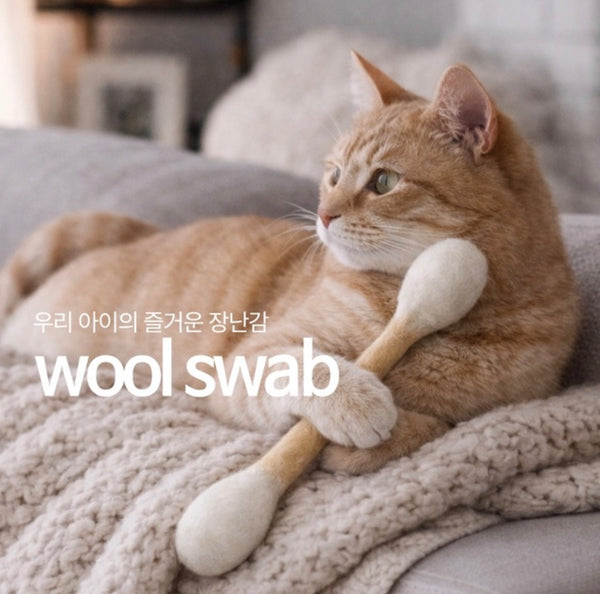 貓咪棉棒造型逗玩棒