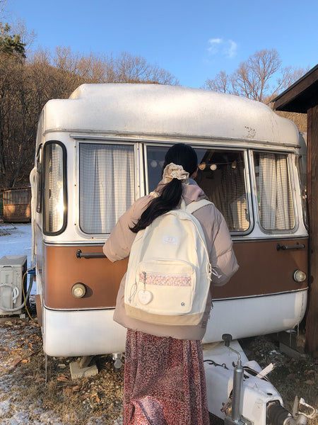 [ovuni] BON VOYAGE BACKPACK - CORDUROY IVORY