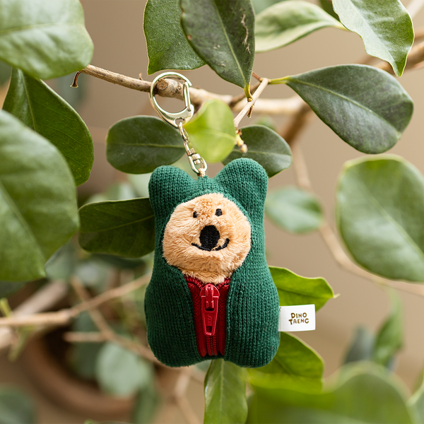 [Dinotaeng] Quokka in Sleepingbag keychain