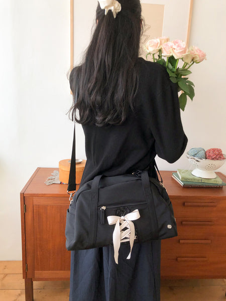 [ovuni] DAILY RIBBON GYM BAG (BLACK)