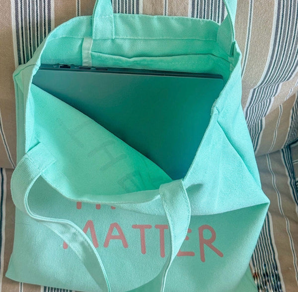 [liberte] The Little Things Matter Tote Bag | 文青風英文手寫帆布袋 (4色)