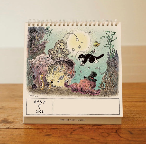 [HUGINN AND MUNINN] 2026 Desk Calendar