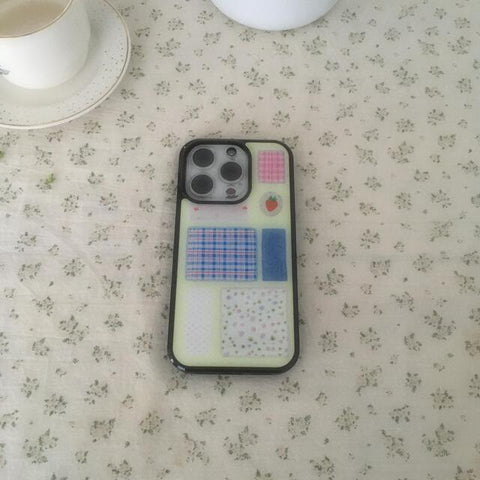 [1081] 네번의 산책 ᐝ 잔디 Epoxy Phone Case