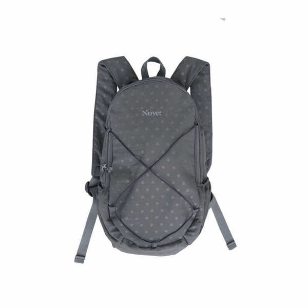 NUYET Polka dot round backpack Grey 韓國小眾灰色圓點後背包 香港預購