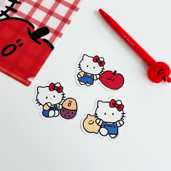 ♡ second morning × sanrio characters ♡ Die-cut Removable Sticker Set