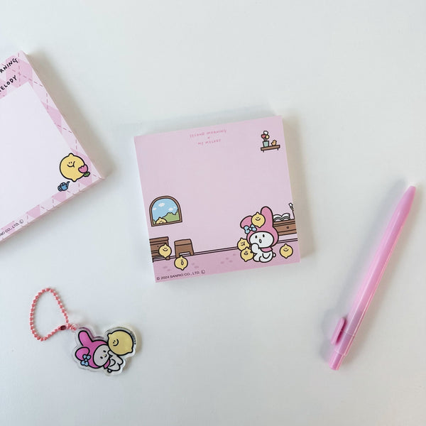 ♡ second morning × sanrio characters ♡ Character One Day Memo Pad