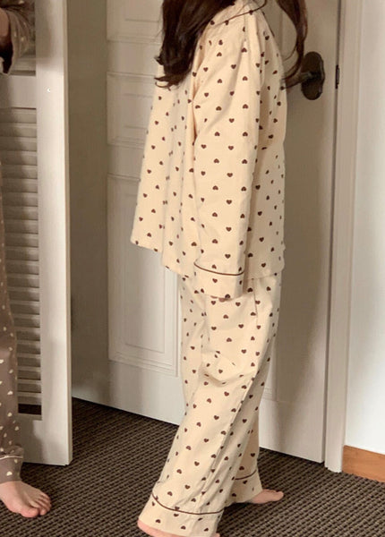 [Juuneedu] Heart Berry Peach Napping Pyjamas