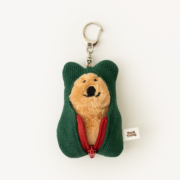 [Dinotaeng] Quokka in Sleepingbag keychain