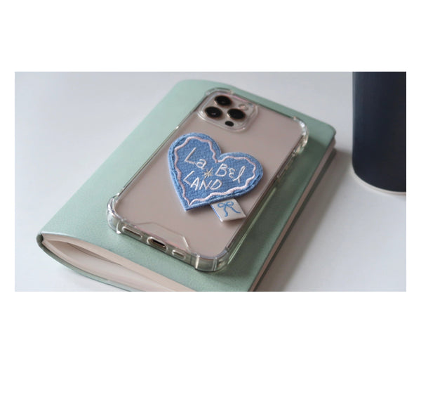 [La*Bel LAND] [ORDER MADE] Heart Label Case (Blue)